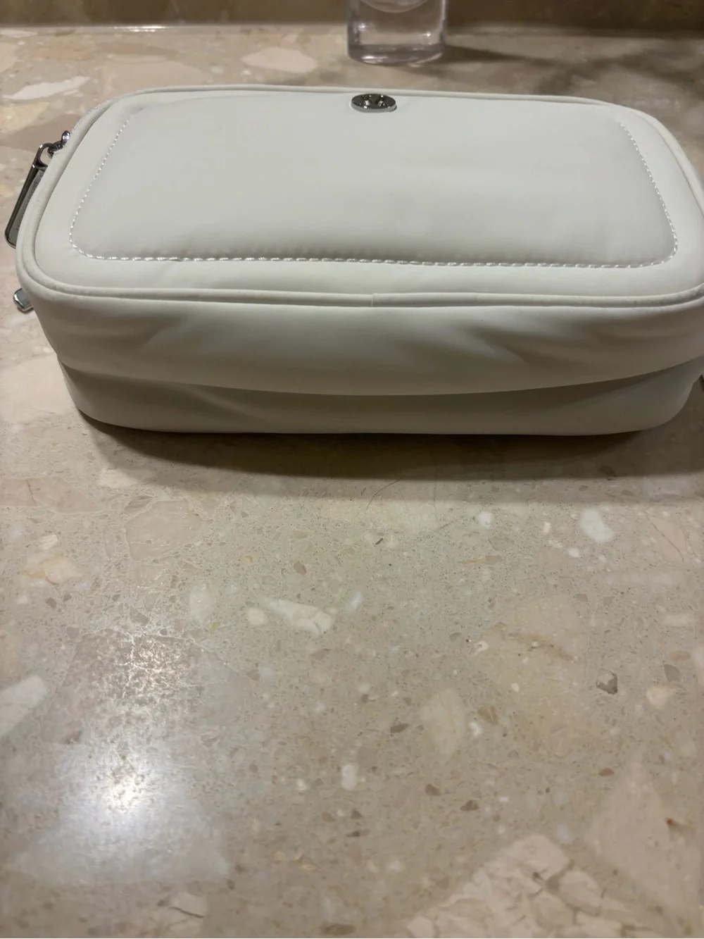 lululemon athletica Cream White Crossbody Double-Zip Bag